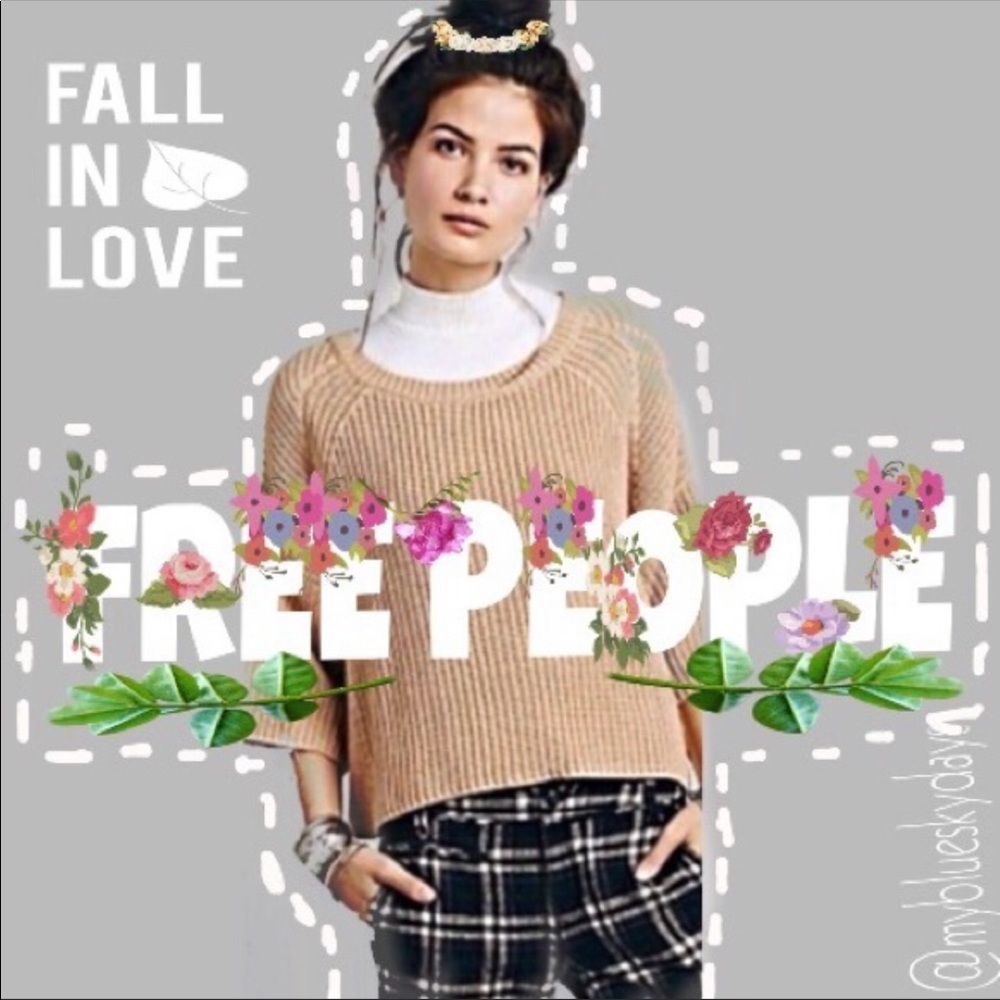 🍃free people Rayanne Shaker Sweater🍃